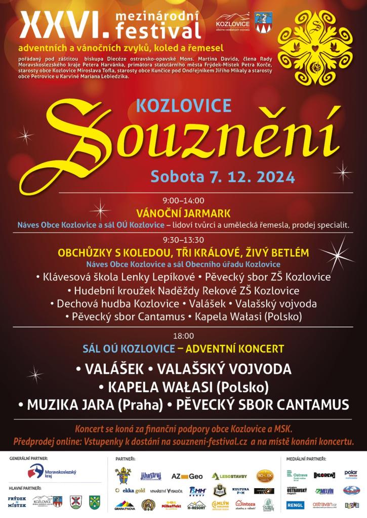 leták souznění Kozlovice