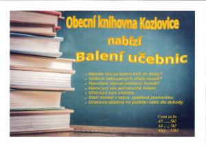 leták balení učebnic