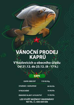 leták prodeje kaprů